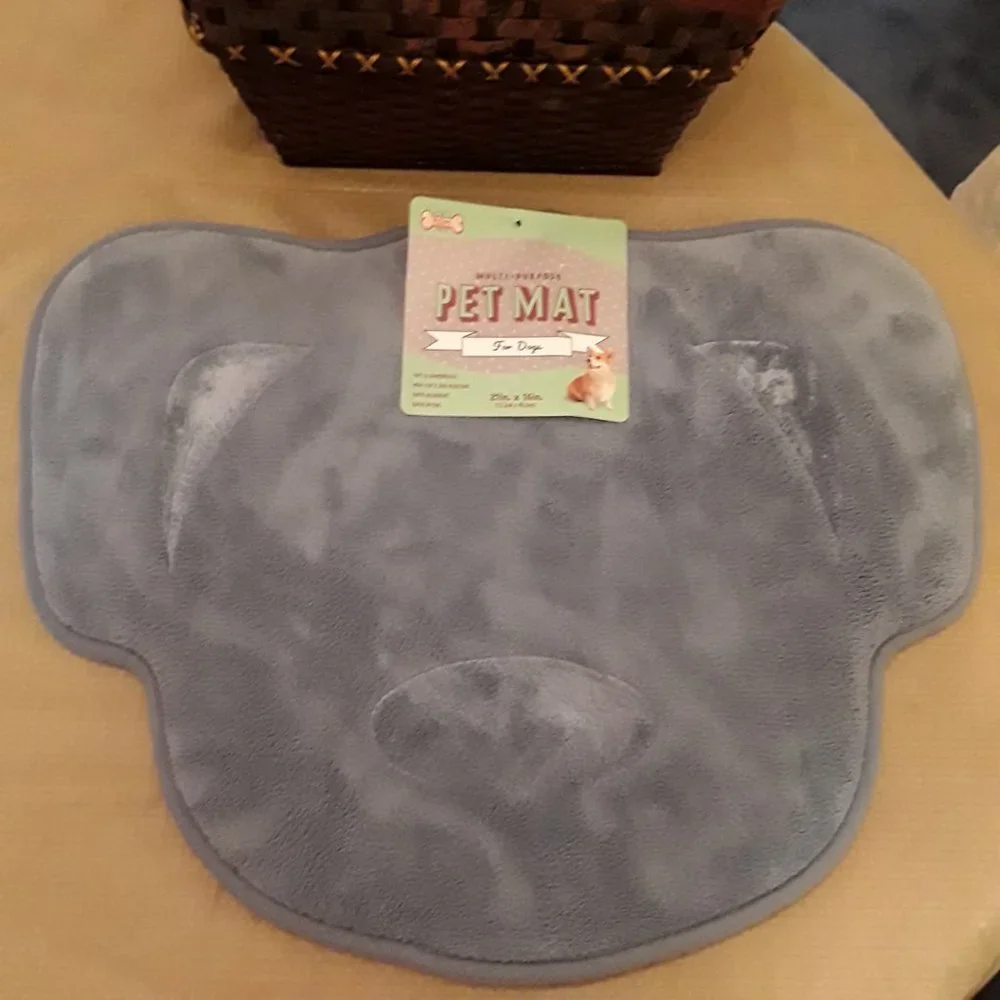 Piece of Mind P.O.M. Pets Multipurpose Pet Mat for Dogs Blue Color 21 x 16 In.